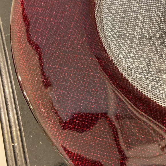 Christmas Large Glass Serving Tray Plate Platter Holiday Festive Vintage - Picture 14 of 14